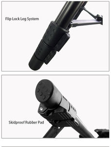 حامل ثلاثي القوائم من الألومنيوم للهاتف والكاميرا، حامل ثلاثي القوائم قابل للتعديل وخفيف الوزن للبث المباشر، حامل ثلاثي القوائم صغير للهاتف - Product Image 4
