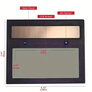 Máscara de Soldadura con Filtro de Atenuación Automática, Batería de Litio Solar, Lente de Espejo Inteligente con Color Real para Soldadura TIG, MIG, MMA, MAG - Product Image 4