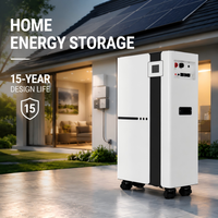 Batterie LiFePO4 51,2 V 280 Ah de pointe, 14 kWh, système de stockage solaire domestique avec écran tactile intelligent et unité de contrôle Wi-Fi avancée