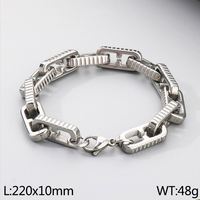 2024 Bracelet à chaîne carrée en acier inoxydable pour hommes et femmes à la mode Bracelets de cyclisme personnalisés