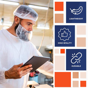 Protector <span class=keywords><strong>de</strong></span> Barba Protector <span class=keywords><strong>de</strong></span> <span class=keywords><strong>Seguridad</strong></span> Electrónico Multifuncional Personalizado <span class=keywords><strong>de</strong></span> Malla <span class=keywords><strong>de</strong></span> Nailon <span class=keywords><strong>de</strong></span> Polipropileno Desechable Azul <span class=keywords><strong>de</strong></span> 18 Pulgadas XIAN - Product Image 6