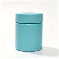 Pot en plastique pour huile et pilules, 60 ml et 120 ml, bleu et blanc, anti-odeur, avec couvercle sécurité enfant, pour joints.