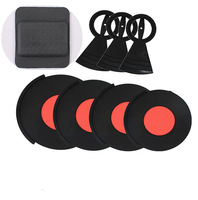 5 accessoires de tambour en caoutchouc + silicone silencieux Kit de tambour muet Drum Pad