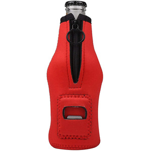 Funda de neopreno personalizada para botella de cerveza, funda impermeable para portabotellas incorporado - Product Image 2
