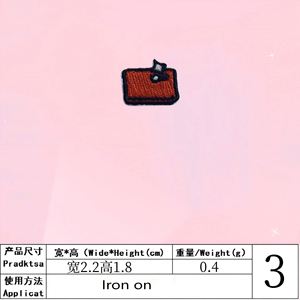 Mini Iron on Backing Cute Embroidery Sunglass Hairclip Heart Bandage Notebook <b>Drink</b> Wappen Patch for Tag Bag Decoration - Product Image 6