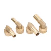 Raccord en L de 90 degrés en laiton, filetage femelle 1/2 pouce, raccord de plomberie, adaptateur, joint, embout, 10/12/14/16 mm, barbelé