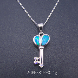 Hawaiian Animal Jewelry 925 Sterling Silver Rhodium Plated Blue <b>Opal</b> Starfish Charm <b>Pendant</b> <b>Necklace</b> with Bezel Setting Gift - Product Image 5