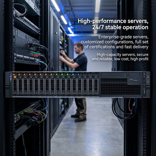 Hot Sale Original PowerEdge H740 2U Rack Server 16GB in Stock Workstation,Graphic Workstation