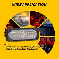 20 LED-Blitzleuchten Auto-Notfall-Blinklicht 12V 24V Stroboskope für Auto DRL LKW Bernsteinfarbene Signallampe