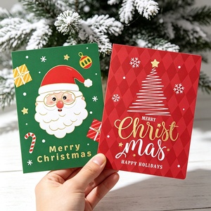 Tarjetas de Felicitación Navideñas para Envíos Internacionales, Tarjetas de Papel para Regalos Navideños, Tarjetas para Celebraciones de Temporada - Product Image 2