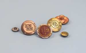 Xuất Sắc Tùy Chỉnh Kim Loại Loại Bỏ Nút Cho Quần Jean Mạ Vàng Chân Biểu Tượng Men Trang Trí Quần Áo Phụ Kiện Hàng May Mặc - Product Image 3