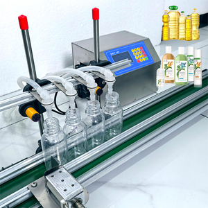 Vente directe usine – Nouvelle machine de remplissage automatique de liquides à petite échelle, 4 buses, avec convoyeur et pompe moteur haute précision - Product Image 4