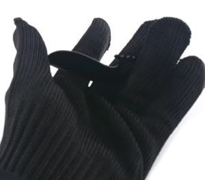 Grosir sarung tangan sutra antipotong hitam baja tahan karat dengan perlindungan potong jaring sarung tangan taktis yang dapat disesuaikan langsung dari pabrik - Product Image 2