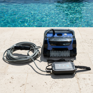 Limpiador Robótico de Piscinas con Cable, Modelo 2026 Mejorado, Limpieza Horizontal de la Línea de Agua, Filtración de Partículas 360°, con Enchufe GB, Superventas - Product Image 1
