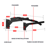 Barre de traction pour porte de salle de sport à domicile, entraînement de force en intérieur, barre de traction pour cadre de porte