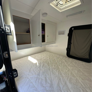 Mini-caravane tout-terrain personnalisée, petite caravane pour le camping en plein air, caravane de voyage avec tente de toit à vendre - Product Image 4