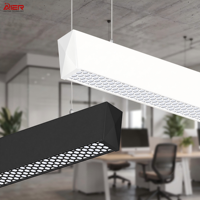 Luminaire suspendu LED linéaire de 1200 mm (4 pieds) 36W 40W pour plafond, idéal pour les supermarchés, les magasins, les bureaux