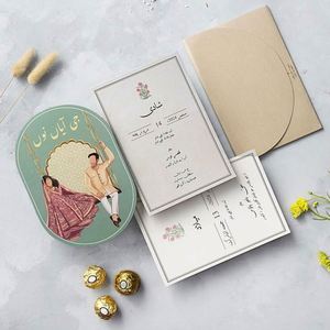 Juego Completo de Invitaciones de Boda Impresas con Tipografía Personalizada al por Mayor, con Materiales de Cartón para Organizadores de Bodas, Compradores B2B - Product Image 2