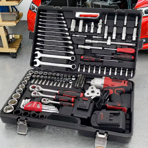 159 Piece Mechanic Tool <b>Set</b> Auto Repair Socket Wrench Kit 1/4 Inch Drive Ratchet <b>Torque</b> Wrench Hand Tool <b>Set</b> - Product Image 1