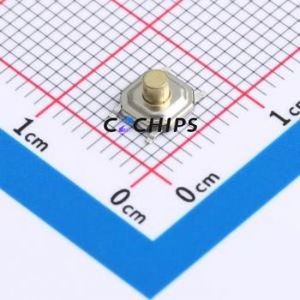 BX-TS-26-443TT Tactile Switch SMD-4P,5.2x5.2mm Switch Single Pole Single Throw Round Button Vertical Mount 4mm - Product Image 1