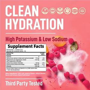 Nouvelle Arrivée : Poudre d'Électrolytes Sans Sucre, Complément d'Hydratation avec Magnésium pour la Santé des Adultes - Product Image 3