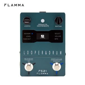 Machine à rythmes FLAMMA FS21, pédale d'effets pour guitare, boucleur 160 minutes, 100 grooves de batterie, prise en charge de l'édition logicielle avec écran LED - Product Image 2