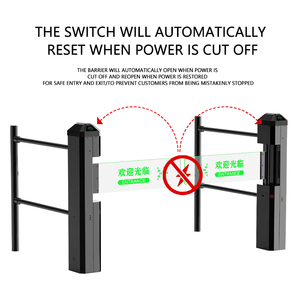 Rào cản tự động cho người đi bộ truy cập an ninh <span class=keywords><strong>Swing</strong></span> turnstile RFID tốc độ tự động turnstile <span class=keywords><strong>Swing</strong></span> <span class=keywords><strong>Barrier</strong></span> <span class=keywords><strong>Gate</strong></span> cho siêu thị - Product Image 2