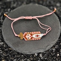 Bijoux Miyuki Pluseras catholiques faits à la main personnalisés bracelet coloré religieux chrétien idée cadeau perles de rocaille vierge marie