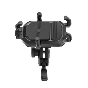 バイク用品 防振ヘルメットホルダー＆バックミラー携帯電話マウント - Product Image 3