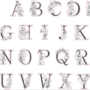 Ariste 25144 <span class=keywords><strong>Tampon</strong></span> encreur auto-adhésif transparent noir avec lettres de l'alphabet 3,6 x 2,8 pouces pour <span class=keywords><strong>scrapbooking</strong></span> et loisirs créatifs - Product Image 1