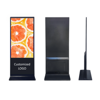 Pantalla Táctil Vertical de 50/55 Pulgadas para Interiores, con Soporte de Pie, Resolución 4K, para Publicidad en Centros Comerciales y Supermercados, Señalización Digital