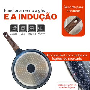 Modern Ceramic Marble Coated Pot <b>Pans</b> Bakelite Handles Non-Stick Aluminum Cookware Die <b>Cast</b> Frying <b>Pan</b> Eco-Friendly Gas - Product Image 4