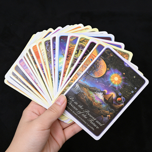 Vente en gros de cartes de tarot illustrées personnalisées en cristal, de la célèbre série Healing Crafts Famous Oracles, pour cadeaux - Product Image 2