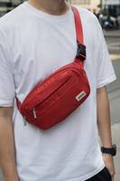 Sac banane BSCI personnalisé avec logo, sac de ceinture en nylon, sac bandoulière, sac de hanche, vente en gros, fabricant OEM