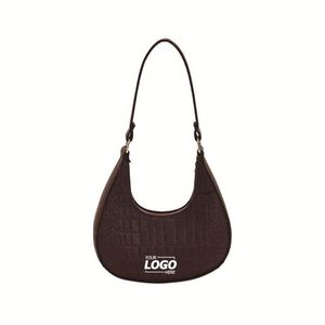 Custom <b>Small</b> Crescent Shoulder Bag | Stylish Underarm <b>Purse</b> for Everyday Use - Product Image 1