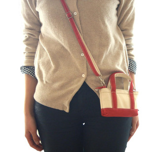 Japanese-style minimalist mini canvas bag with color blocking, suitable for crossbody or tote bags, perfect for commuting and - Product Image 2