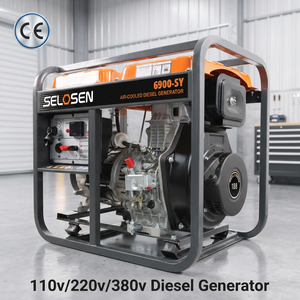 3-20KVA Prime Silent 3 Phase 20 Kva 6kW Three 400V Start 6900S-3 3kW-5kW Portable <b>Generator</b> -- Compact & - Product Image 5