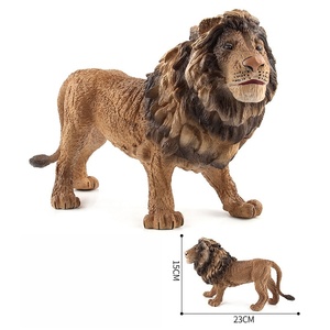 Modelo de Simulación de Animales Salvajes de Pradera, Adorno Estático de PVC, Tigres, Leones, Guepardos, Rinocerontes, Cebras, Juguete Cognitivo para Niños - Product Image 3