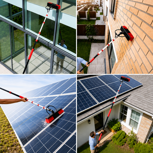Varilla Telescópica para Limpieza de Ventanas con Alimentación de Agua, Cepillo Metálico Ecológico para Paneles Solares en Exteriores - Product Image 6