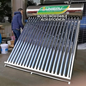 Calentador de Agua Solar <span class=keywords><strong>Sin</strong></span> Presión de Acero Inoxidable de 200l, Calentador de Agua Solar con Tubos Evacuados, Revestimiento de Triple Capa, ISO9001 - Product Image 1