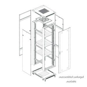 Meilleure vente 2U 4U 6U 9U 12U 15U Rack réseau armoires murales en acier <span class=keywords><strong>42U</strong></span> Rack de serveur d'ordinateur extérieur 19 pouces 22U 27U Stock - Product Image 3