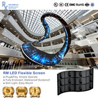 Écran LED flexible incurvé RX, colonne pliable, mur vidéo LED intérieur, module numérique souple HD unique, visuel, pour conférences commerciales