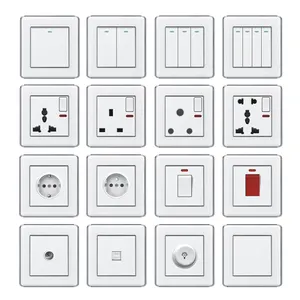 Made in china superior quality wall switches and sockets home safety wall socket