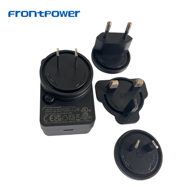 20W PD medical adapter 60601 5V3A 9V2.22A US EU UK AU ac plug 12V1.66A 15V1.33A DC 2XMOPP charger with UL/FCC/CE/UKCA/SAA cert