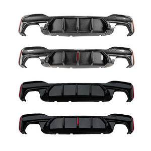 Amp-Z Rear Lip Spoiler For Bmw 5 Series G30 G31 M Sport 2018-2023 Matte Piano Black Carbon Fiber Texture - Product Image 4