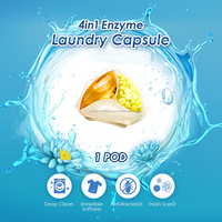 Lessive en capsules OEM/ODM jetables, écologiques, multi-effets 3-en-1 et 5-en-1, parfum personnalisé, vente en gros