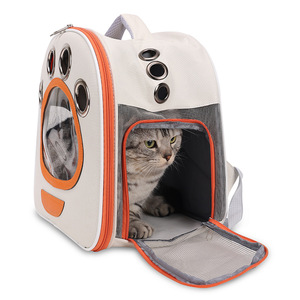 Mochila para Mascotas, Diseño 2026, Portátil, <span class=keywords><strong>de</strong></span> Lona, con Cierre, Plegable, Amplio Espacio, Transparente, Fácil <span class=keywords><strong>de</strong></span> Guardar - Product Image 2