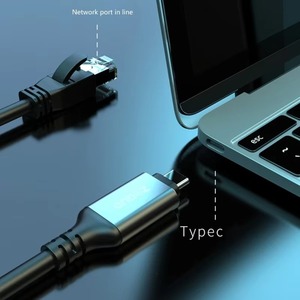 Adaptador <span class=keywords><strong>Ethernet</strong></span> portátil de velocidad Gigabit de 1000Mbps, <span class=keywords><strong>Cable</strong></span> de red RJ45 para Windows para MacBook Chromebook Smart TV - Product Image 5