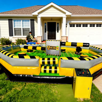 Easyfun Hotsale Jeu gonflable commercial Wipeout Toxic Meltdown 5m-8m pour location de carnaval et parcs d'attractions