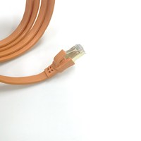 Cable de red plana RJ45, OEM/ODM, para telecomunicaciones, Cat5e/CAT6/Cat7/Cat 8, cable de parche ultradelgado, Lan, FX-CT11-C8-STP